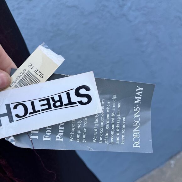 Goth Dress Square Neck in Size 12 NWT Dark red Animal print 90s Y2K Clothing - Picture 9 of 9